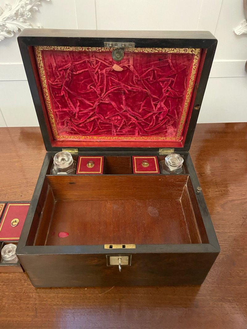 Outstanding Quality Antique Victorian Rosewood Jewellery And Vanity Box - Image 6